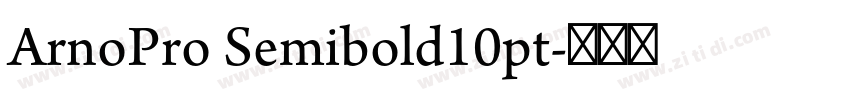 ArnoPro Semibold10pt字体转换